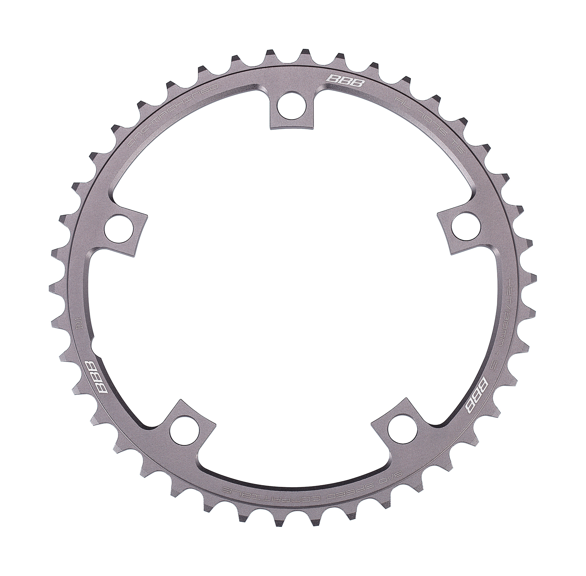 BBB RoadGear 2x9/10 130BCD Chainring BCR- 11S 42t 130mm